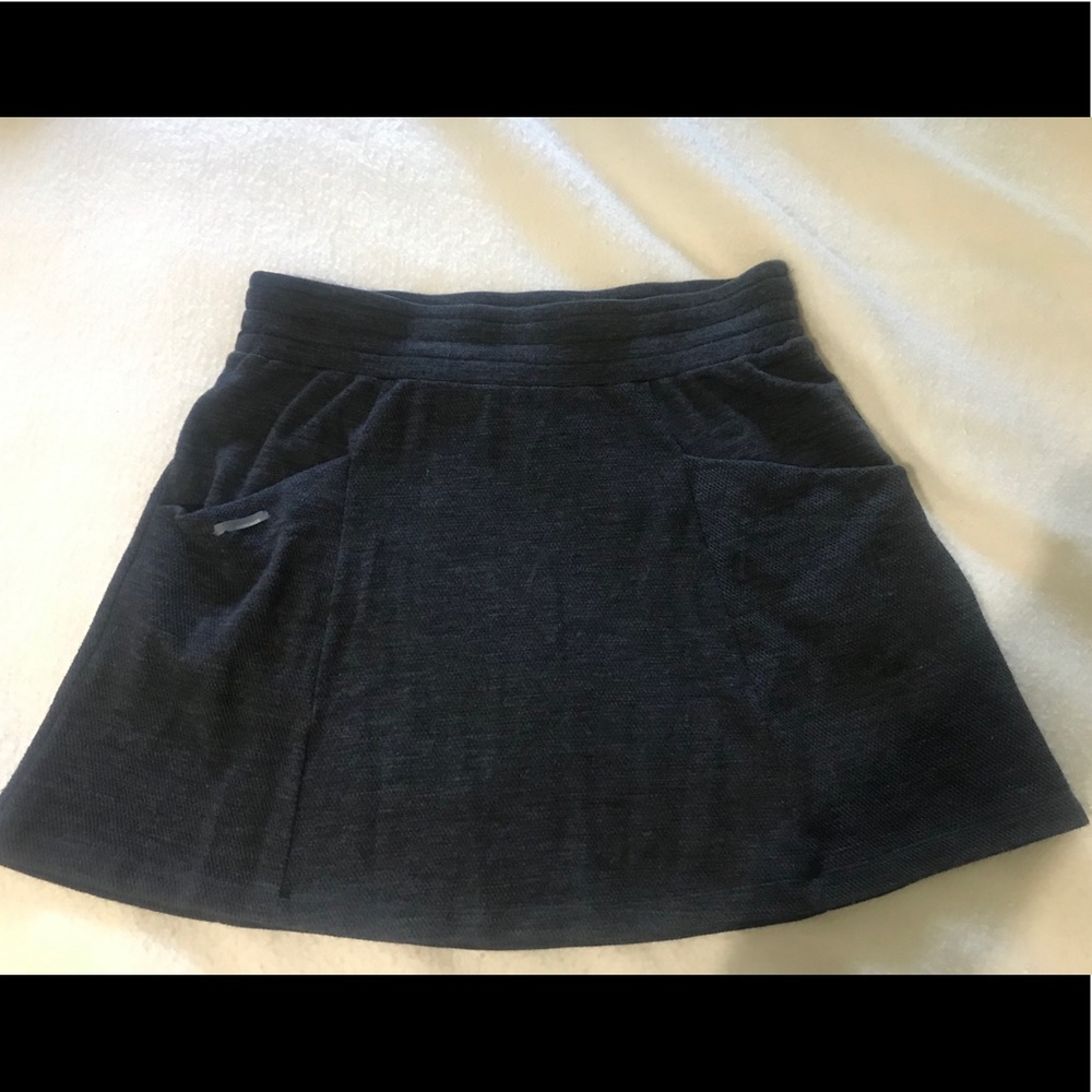 Icebreaker Grey Thermal Wool Skirt